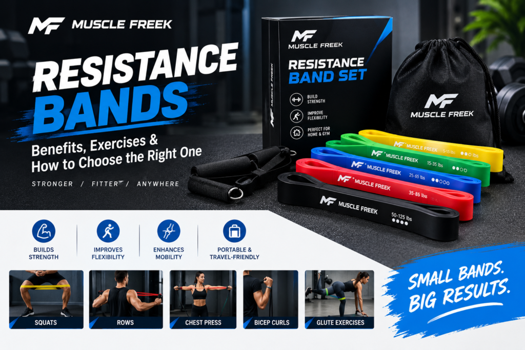 Muscle Freek resistance bands benefits and exercises